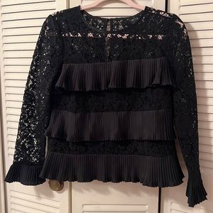 Black lace J crew dress top! Super cute with jeans or dressed up!